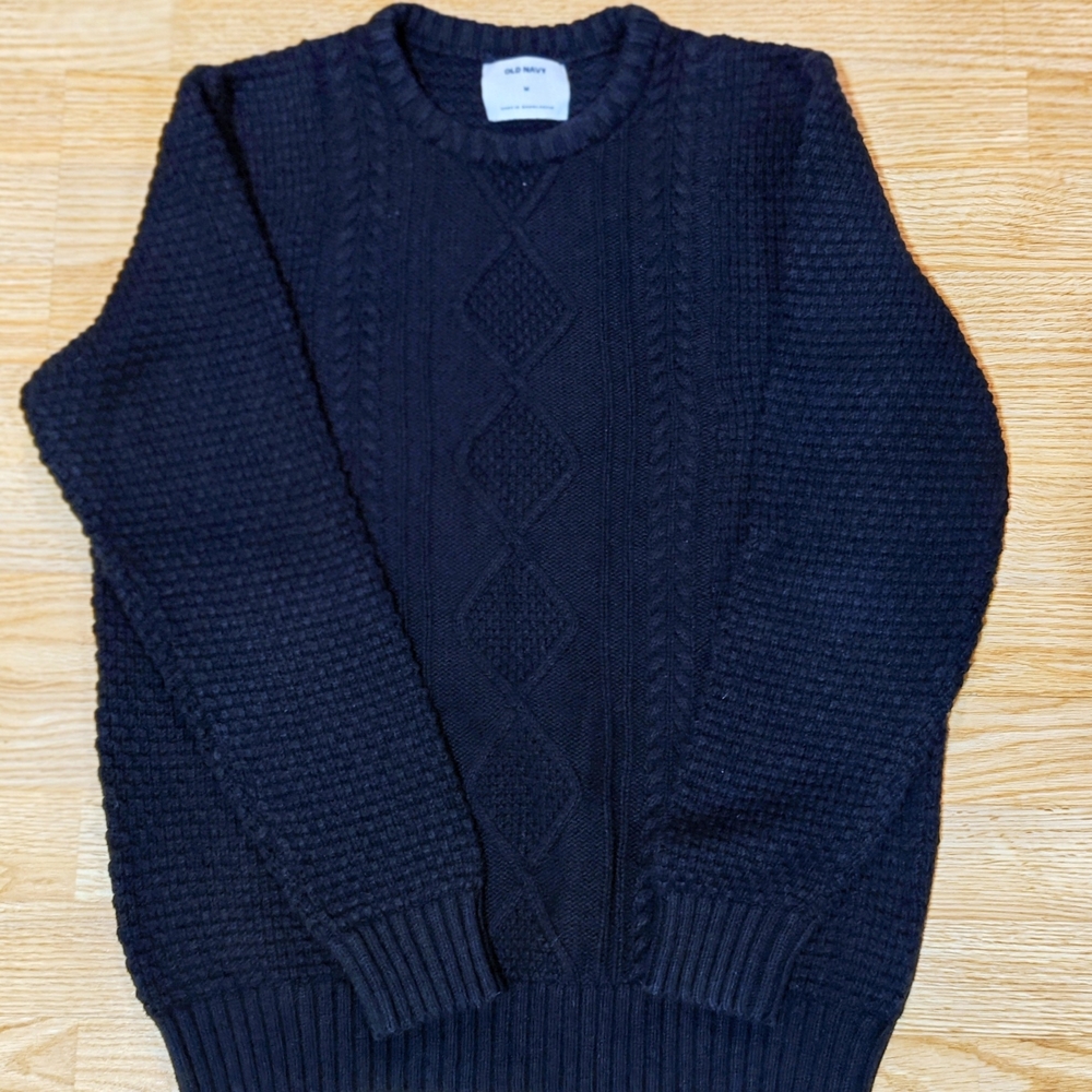 Old Navy Women's Navy Cable Knit Sweater